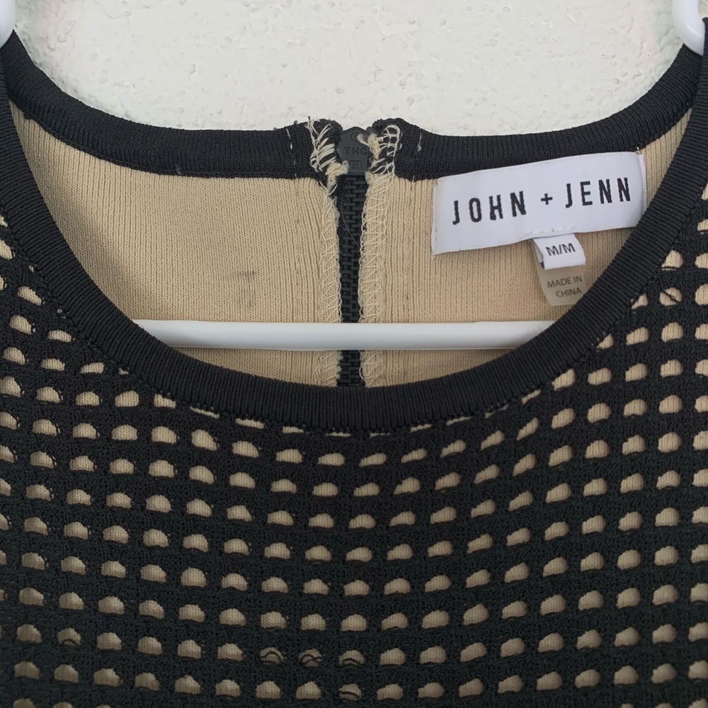 REVOLVE John + Jenn Black Eyelet Body Con Dress - Picture 6 of 11